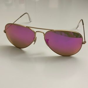 Ray-ban sunglasses: Pink tinted aviators